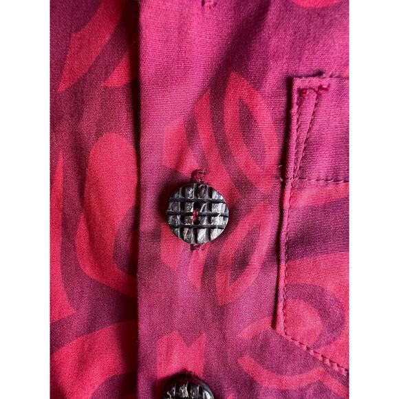 ALFRED SHAHEEN X UNIQUE VINTAGE BOYS RED HAWAIIAN TIKI SHIRTS Size 2T NEW - Picture 5 of 7